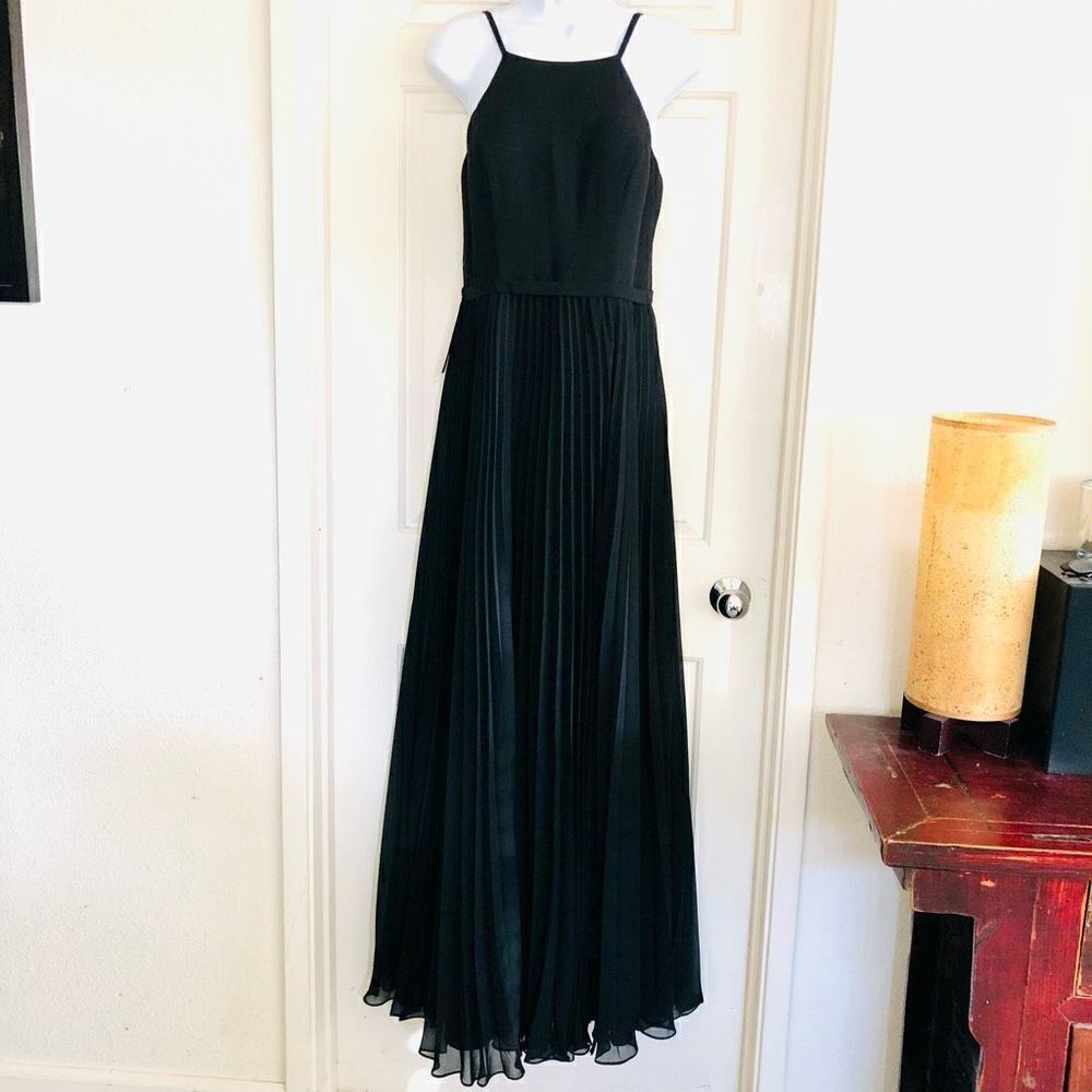 Azazie Black Lennon Maxi Formal Gown